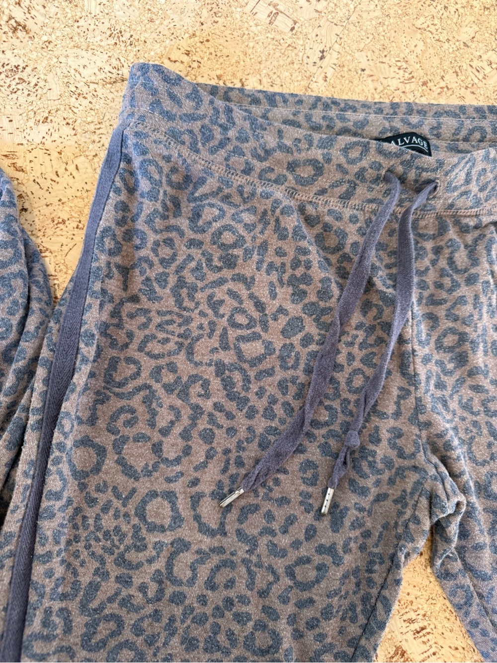 P.J. Salvage Taupe and Charcoal Leopard Loungewear Set - Picture 5 of 7